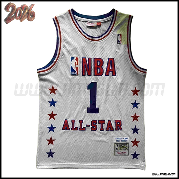 Maglia American All-Star (McGRADY #1) 2026/27 Bianco/Rosso