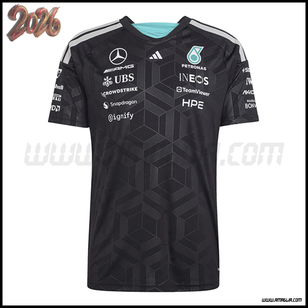 Maglietta Mercedes Benz Team Nero 2026
