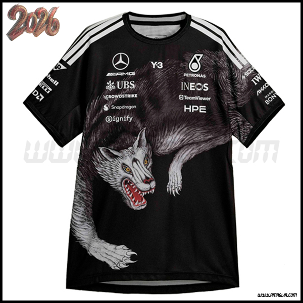 Maglietta Mercedes Benz Team Nero 2026 -02
