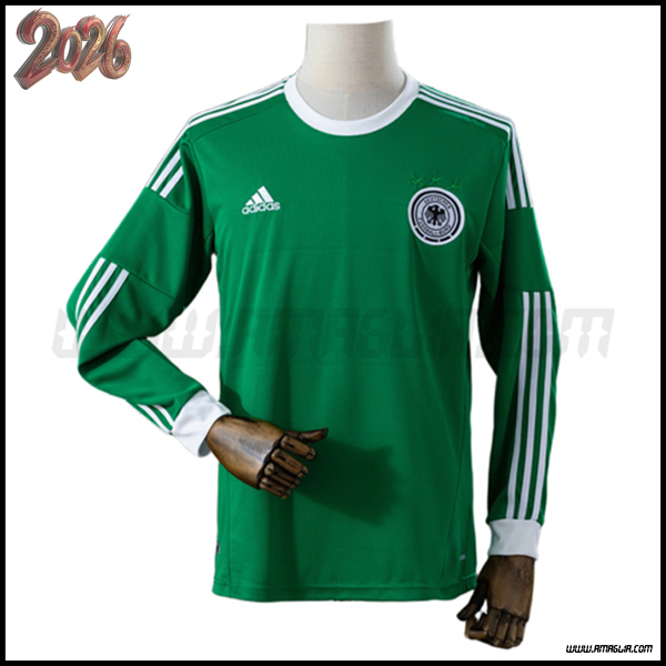 Seconda Maglia Calcio Germania Maniche Lunghe Retro 2012/2013