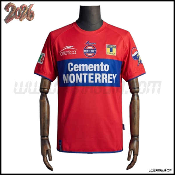 Seconda Maglia Calcio Tigres UANL Retro 2001/2002