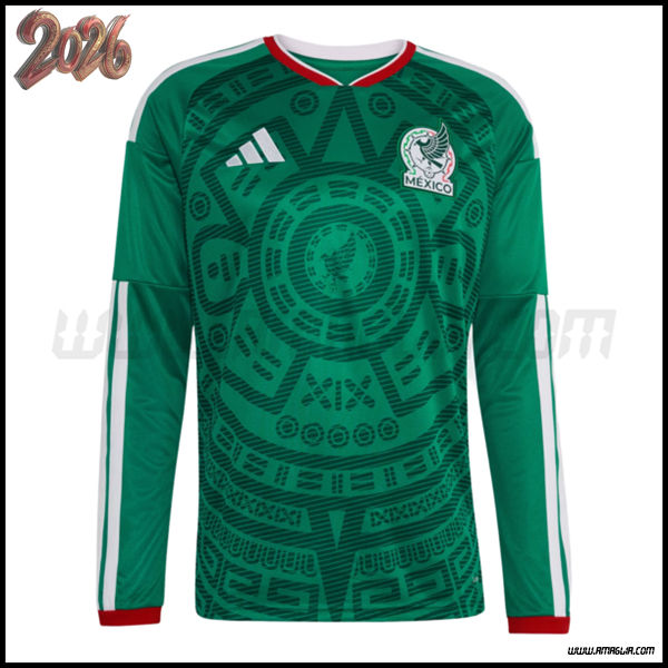 Nuovo Maglia Squadra Messico Maniche Lunghe Prima 2026/2027