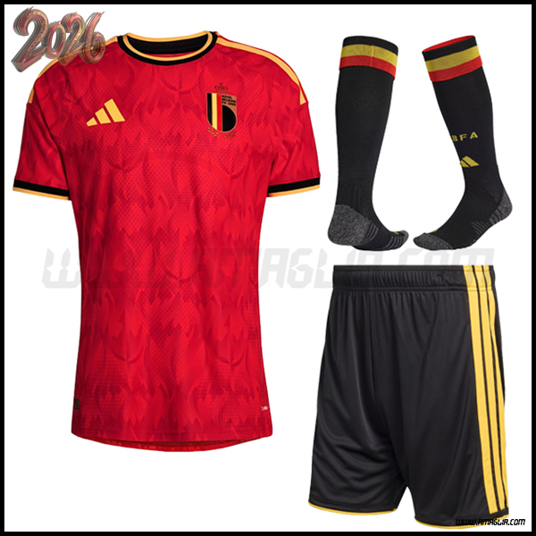 Kit Maglia Belgio Prima (Pantaloncini + Calzini) 2026/2027