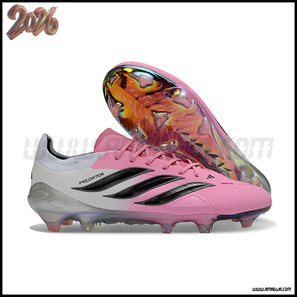 Adidas Scarpe Da Calcio 26 Predator Elite FG Rosa/Bianco/Nero