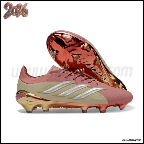 Adidas Scarpe Da Calcio 26 Predator Elite FG Rosa/Giallo