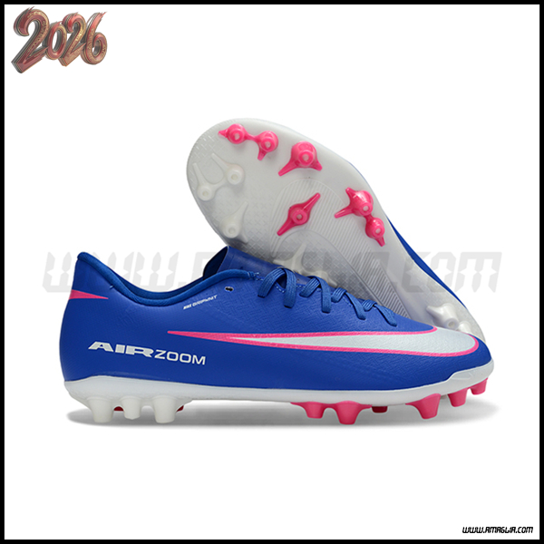 Nike Scarpe Da Calcio AIR ZOOM MERCURIAL VAPOR XVI ACADEMY X MBAPPE AG Blu/Bianco/Rosa