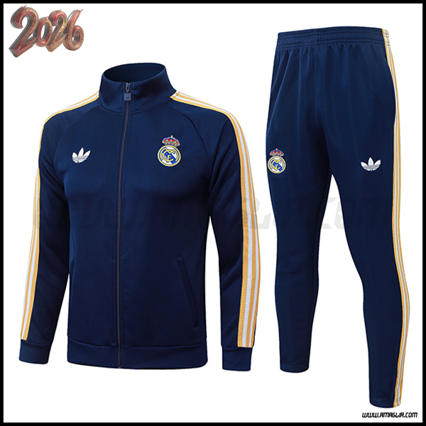 Tuta Allenamento Real Madrid Blu/Giallo 2026/2027