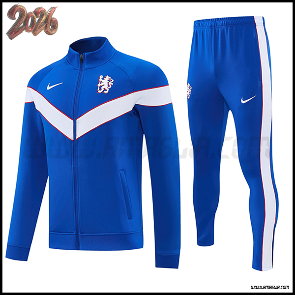 Tuta Allenamento Giacca FC Chelsea Blu/Bianco 2026/2027