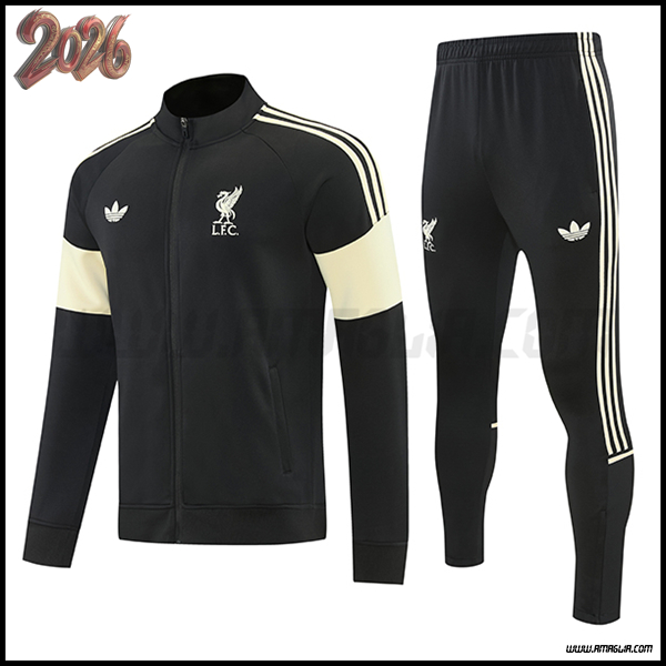 Tuta Allenamento Giacca FC Liverpool Nero/Giallo 2026/2027