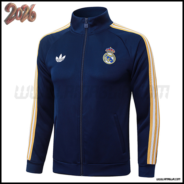 Giacca Calcio Real Madrid Blu/Giallo 2026/2027