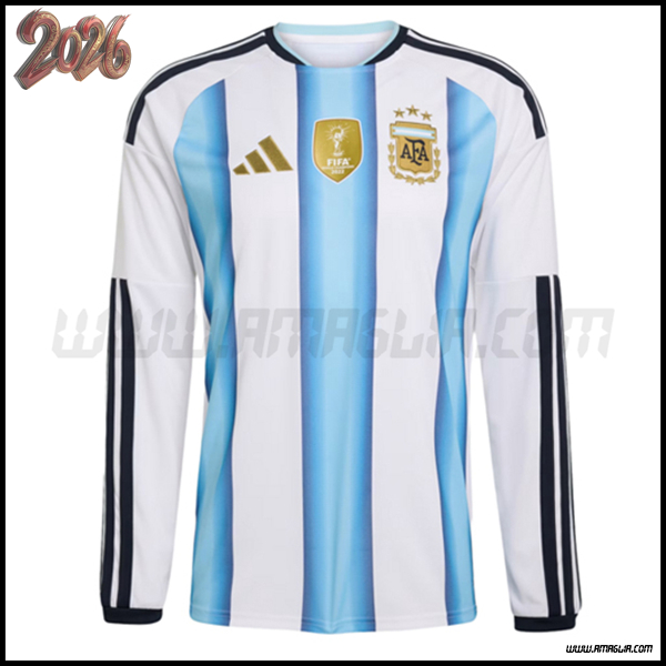 Nuovo Maglia Squadra Argentina Maniche Lunghe Prima Coppa del Mondo 2026