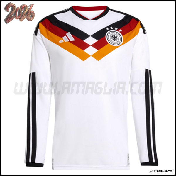 Nuovo Maglia Squadra Germania Maniche Lunghe Prima Coppa del Mondo 2026