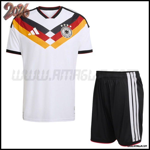 Kit Maglia Germania Prima + Pantaloncini Coppa del Mondo 2026