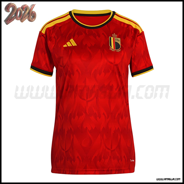 Nuovo Maglia Squadra Belgio Donne Prima Coppa del Mondo 2026