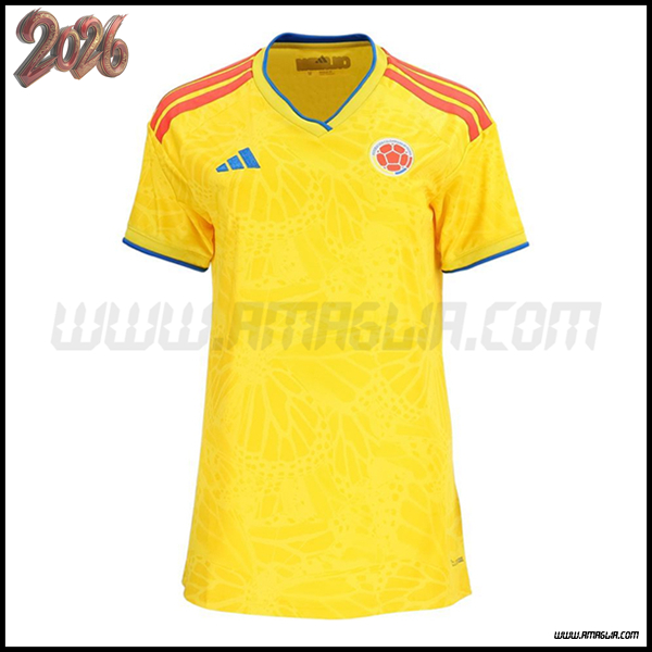 Nuovo Maglia Squadra Colombia Donne Prima Coppa del Mondo 2026