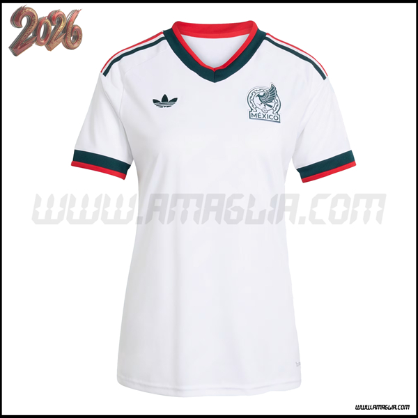Nuovo Maglia Squadra Messico Donne Seconda Coppa del Mondo 2026