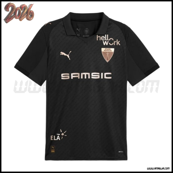 Maglia da Stade Rennais Edizione del Centenario Nero 2025/2026