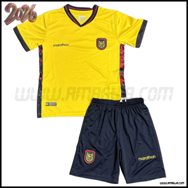 Prima Maglia Calcio Ecuador Bambino 2026/2027